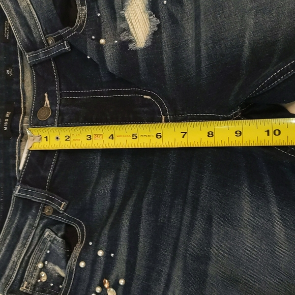 NWT ~ MISS ME Rhinestone Embellished Skinny Jeans - Picture 13 of 14